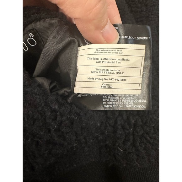 Bernardo Faux Fur Teddy‎ Bear Bomber Jacket Size M - Picture 10 of 10